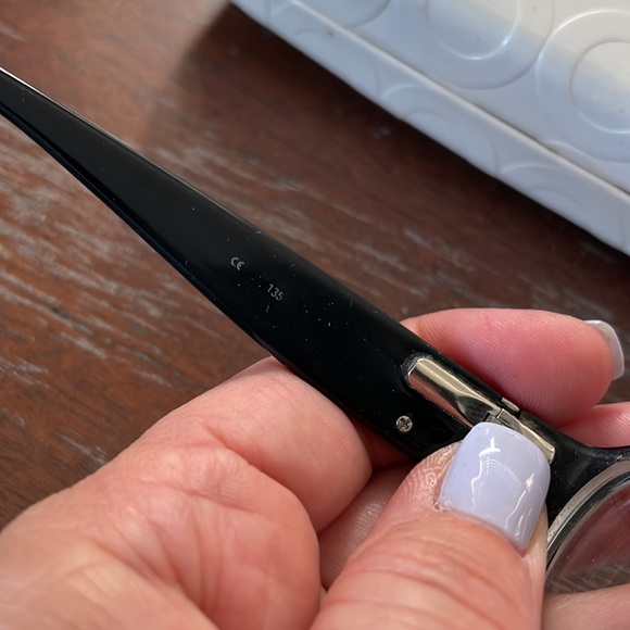 Coach Roberta black 843 eyeglasses with white hard logo sig c case - Picture 6 of 16